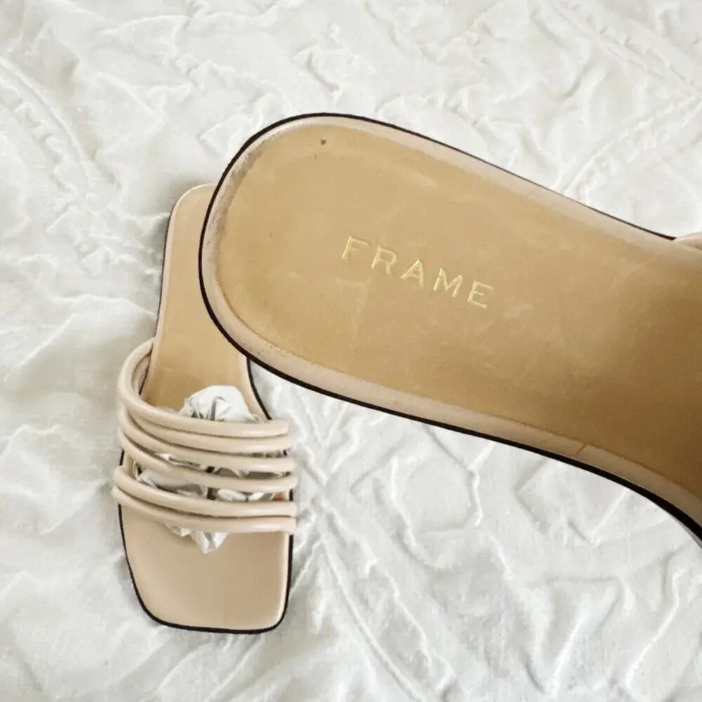 FRAME Le Capri Strappy Slide Sandal New $298.00